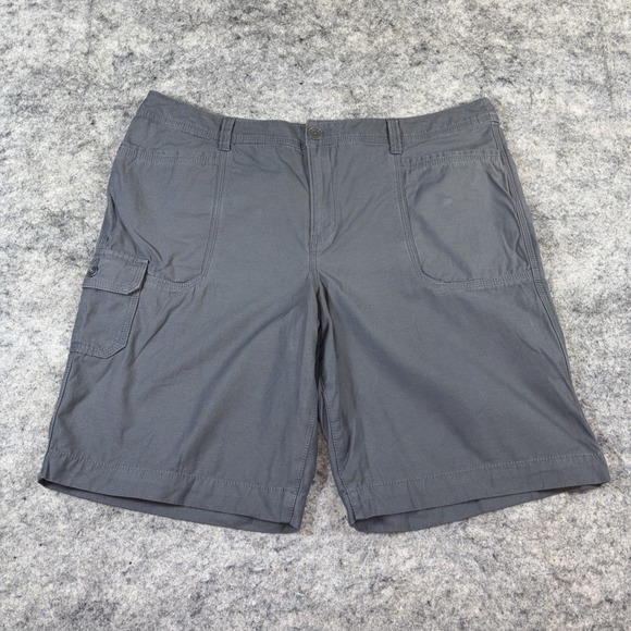 Eddie Bauer Pants - Eddie Bauer Chino Shorts Women's 14 Gray Cargo Summer Trail Hiking‎ Outdoor
